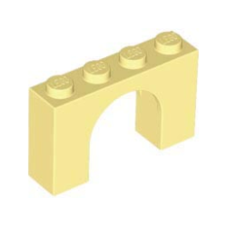 Arch 1 x 4 x 2 - Bright Light Yellow