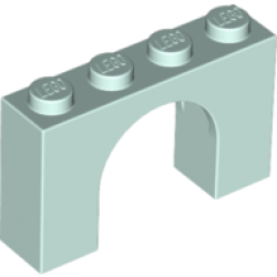 Arch 1 x 4 x 2 - Light Aqua
