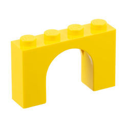 Arch 1 x 4 x 2 - Yellow