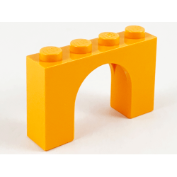 Arch 1 x 4 x 2 - Medium Orange