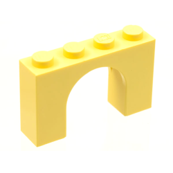 Arch 1 x 4 x 2 - Light Yellow