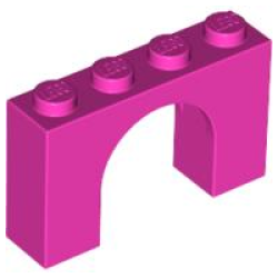 Arch 1 x 4 x 2 - Dark Pink