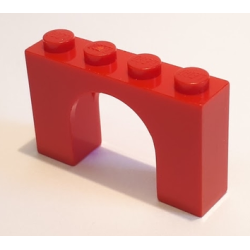 Arch 1 x 4 x 2 - Red