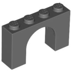 Arch 1 x 4 x 2 - Dark Bluish Gray