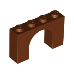 Arch 1 x 4 x 2 - Reddish Brown