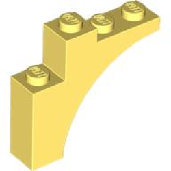 Arch 1 x 4 x 3 - Bright Light Yellow