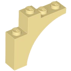 Arch 1 x 4 x 3 - Tan