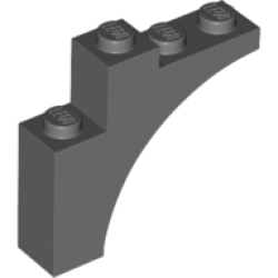 Arch 1 x 4 x 3 - Dark Bluish Gray
