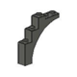Arch 1 x 5 x 4 - Continuous Bow - Dark Gray