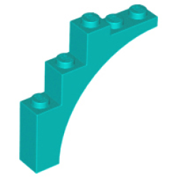 Arch 1 x 5 x 4 - Continuous Bow - Dark Turquoise