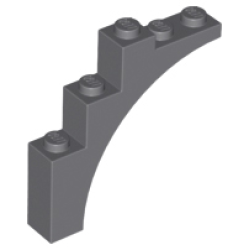 Arch 1 x 5 x 4 - Continuous Bow - Dark Bluish Gray