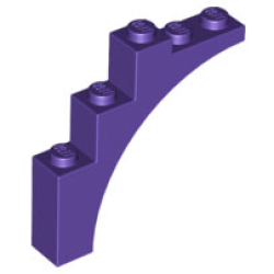 Arch 1 x 5 x 4 - Continuous Bow - Dark Purple