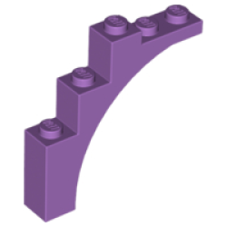Arch 1 x 5 x 4 - Irregular Bow, Reinforced Underside - Medium Lavender