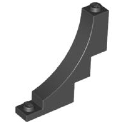 Arch 1 x 5 x 4 Inverted - Black