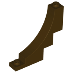 Arch 1 x 5 x 4 Inverted - Dark Brown