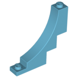 Arch 1 x 5 x 4 Inverted - Medium Azure