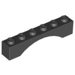 Arch 1 x 6 - Black