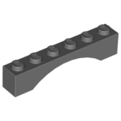 Arch 1 x 6 - Dark Bluish Gray