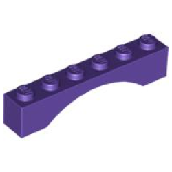 Arch 1 x 6 - Dark Purple