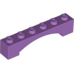 Arch 1 x 6 Raised Arch - Medium Lavender