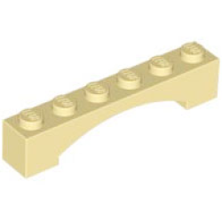 Arch 1 x 6 Raised Arch - Tan
