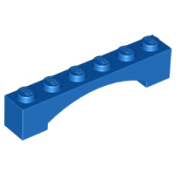 Arch 1 x 6 Raised Arch - Blue
