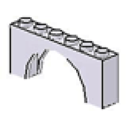 Arch 1 x 6 x 2 - Thick Top with Reinforced Underside - Light Violet