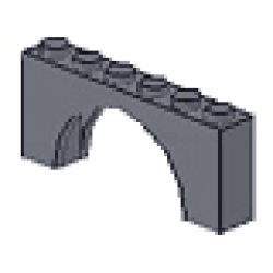 Arch 1 x 6 x 2 - Thick Top with Reinforced Underside - Dark Bluish Gray