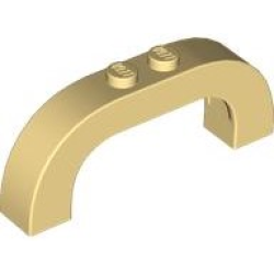 Arch 1 x 6 x 2 Curved Top - Light Yellow