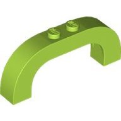 Arch 1 x 6 x 2 Curved Top - Lime
