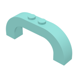 Arch 1 x 6 x 2 Curved Top - Aqua