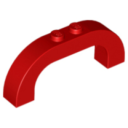 Arch 1 x 6 x 2 Curved Top - Red
