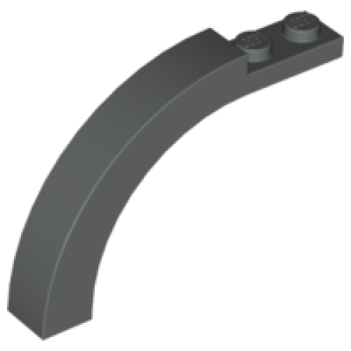 Деталь LEGO 6060 Arch 1 x 6 x 3 1/3 Curved Top - Dark Gray