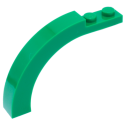 Arch 1 x 6 x 3 1/3 Curved Top - Green