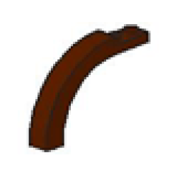 Arch 1 x 6 x 3 1/3 Curved Top - Brown
