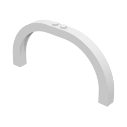 Arch 1 x 12 x 5 Curved Top - White