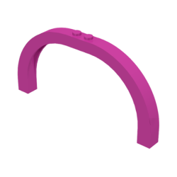 Arch 1 x 12 x 5 Curved Top - Dark Pink