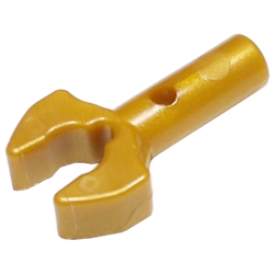 Bar 1L with Clip Mechanical Claw - Cut Edges and Hole on Side - Pearl Gold Bar 1L with Clip Mechanical Claw - Cut Edges and Hole on Side - Pearl Gold