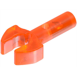 Bar 1L with Clip Mechanical Claw - Cut Edges and Hole on Side - Trans-Neon Orange Bar 1L with Clip Mechanical Claw - Cut Edges and Hole on Side - Trans-Neon Orange