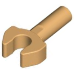 Bar 1L with Clip Mechanical Claw - Cut Edges and Hole on Side - Medium Tan Bar 1L with Clip Mechanical Claw - Cut Edges and Hole on Side - Medium Tan