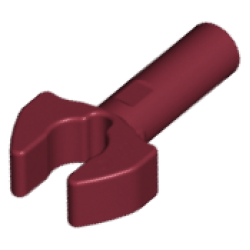 Bar 1L with Clip Mechanical Claw - Cut Edges and Hole on Side - Dark Red Bar 1L with Clip Mechanical Claw - Cut Edges and Hole on Side - Dark Red