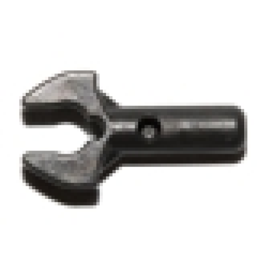 Деталь LEGO 48729b Bar 1L with Clip Mechanical Claw - Cut Edges and Hole on Side - Pearl Dark Gray