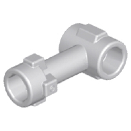 Деталь LEGO 92690 Bar 1L with Top Stud and 2 Side Studs (Connector Perpendicular) - Light Bluish Gray