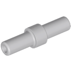 Bar 2L with Stop Ring - Light Bluish Gray