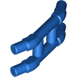 Bar 3.6L Double with Angled Ends (Train Pantograph Shoe) - Blue