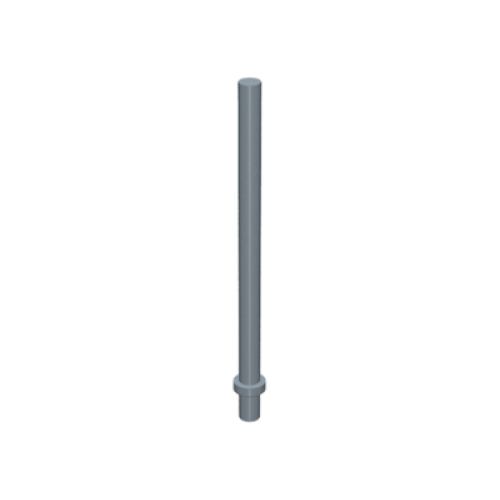 Деталь LEGO 4095 Bar 6.6L with Stop Ring (Patio Umbrella Stand) - Pearl Light Gray