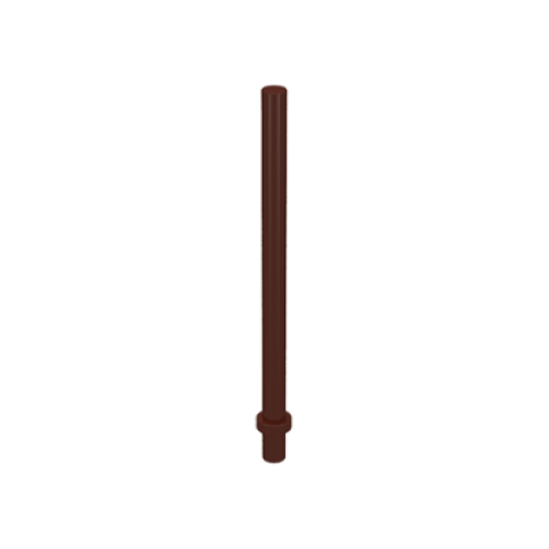 Деталь LEGO 4095 Bar 6.6L with Stop Ring (Patio Umbrella Stand) - Brown