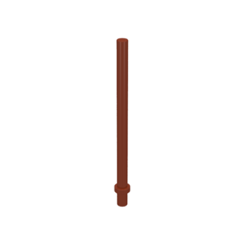 Деталь LEGO 4095 Bar 6.6L with Stop Ring (Patio Umbrella Stand) - Reddish Brown