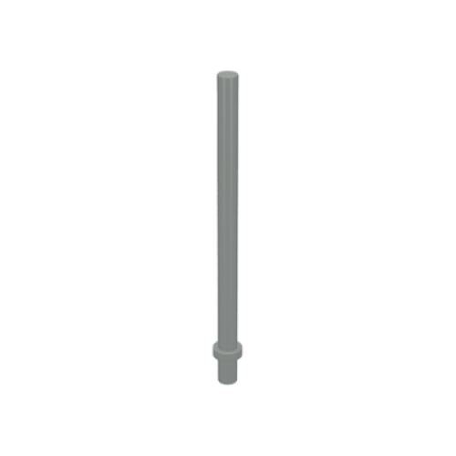 Деталь LEGO 4095 Bar 6.6L with Stop Ring (Patio Umbrella Stand) - Light Gray