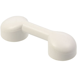 Bar 1 x 3 with 2 Stud Receptacles (Radio Handle / Telephone Handset) - White